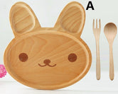 Rabbit wooden tray