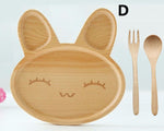 Rabbit wooden tray